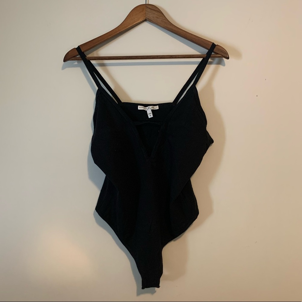 Express Black Bodysuit Size L